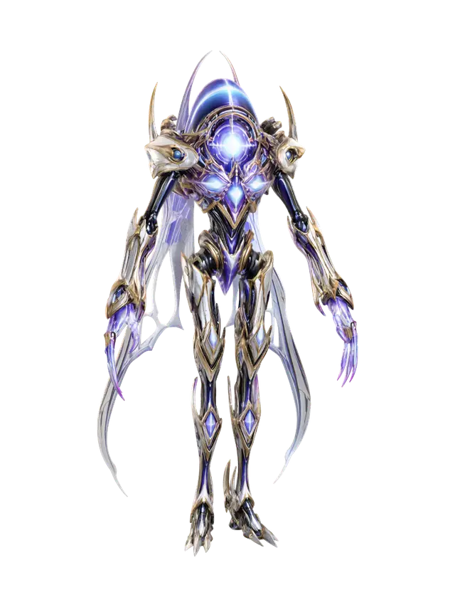 Celestial Radiant Guardian 3D model, vytvořený pomocí AI