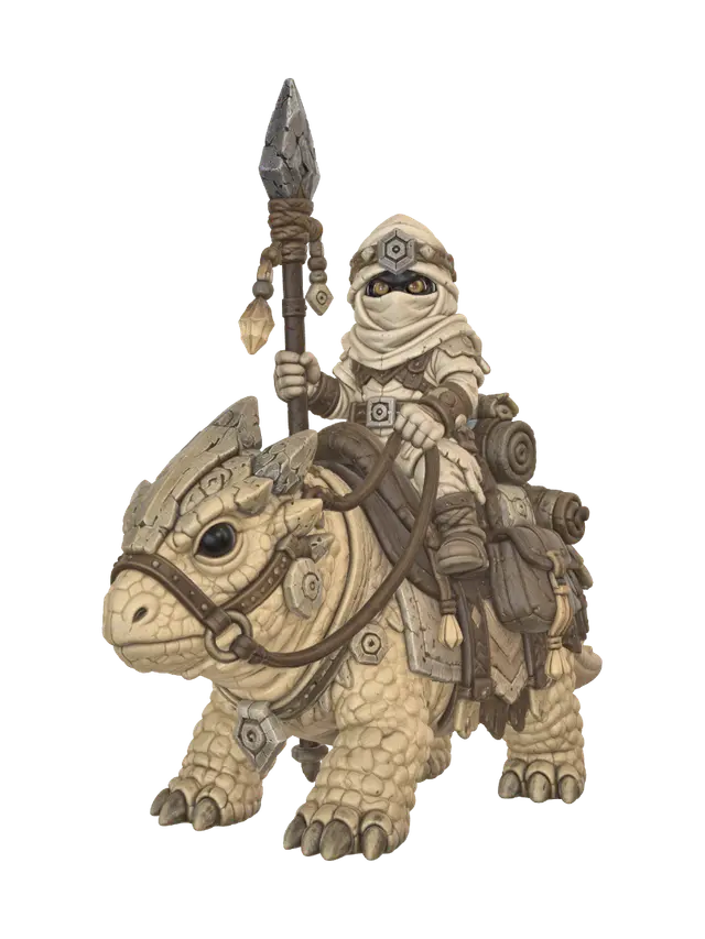 Sahara Sentinel - Sculpted 3D model, vytvořený pomocí AI