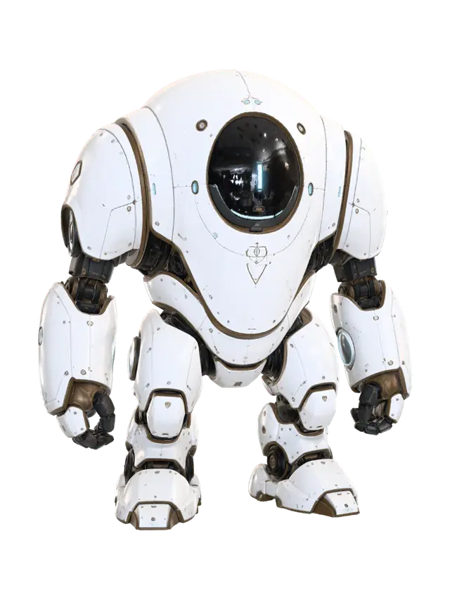 Ivory Sentinel - Stoic 3D model, vytvořený pomocí AI