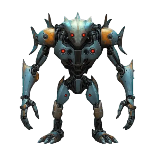 3D model for terrifying robot from a sci-fi dream