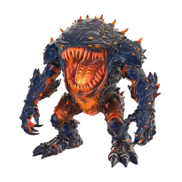 Spiked Maw Beast Monster Crab Humanoid 3D model, vytvořený pomocí AI