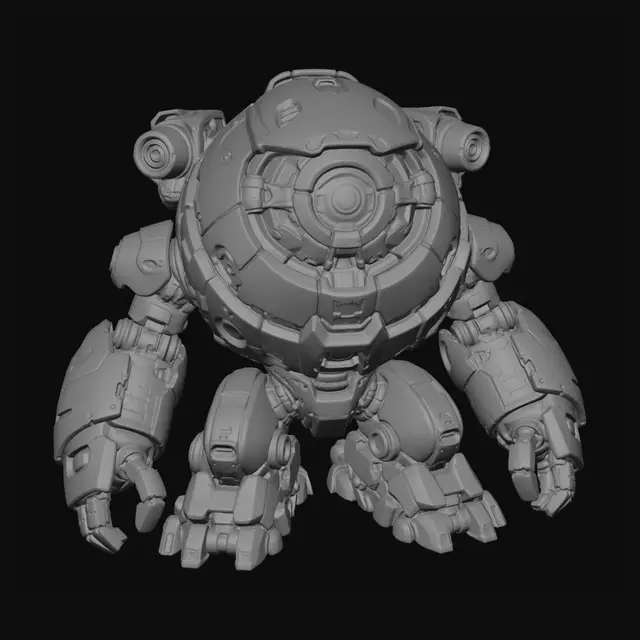 3D model for Crimson Core Colossus