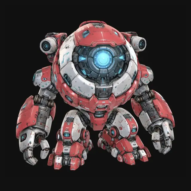 3D model for Crimson Core Colossus