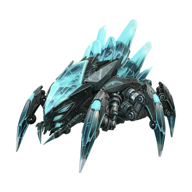 Crystal Lancer - Arachnid 3D model, vytvořený pomocí AI