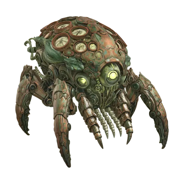 Bio Harvester - Crab 3D model, vytvořený pomocí AI