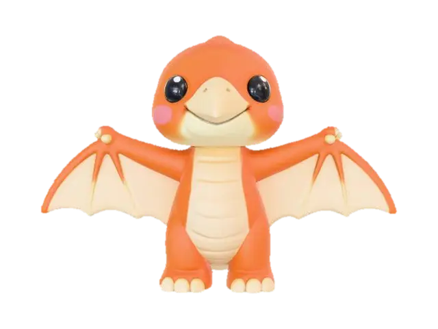 Dino Buddy Pterodactyl 3D model, vytvořený pomocí AI