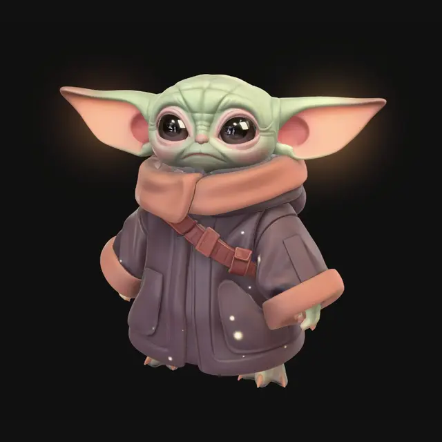 3D model for Cozy Grogu