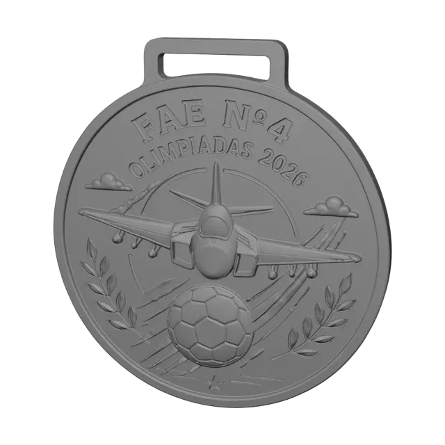 3D model for Golden Flight Soccer Medal