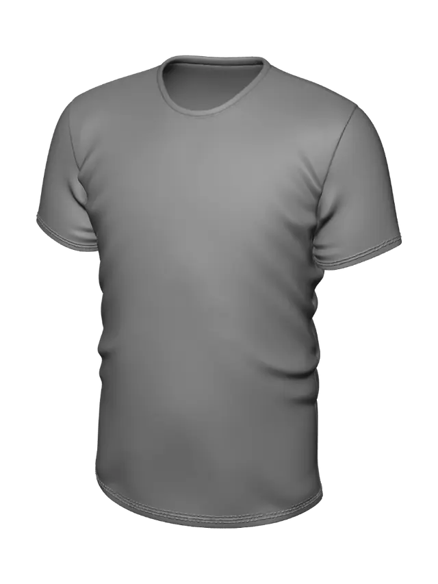 3D model for Gray T-Shirt