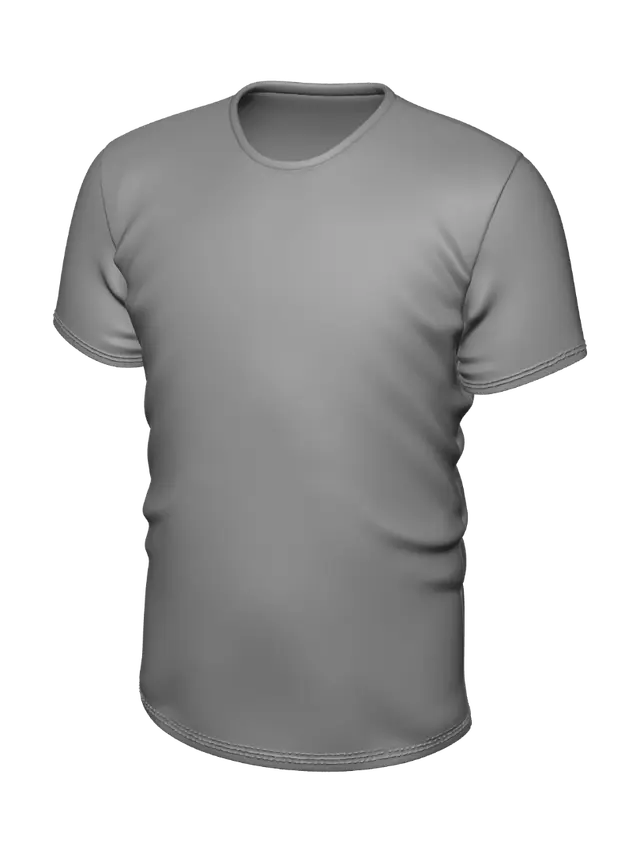 3D model for Gray T-Shirt