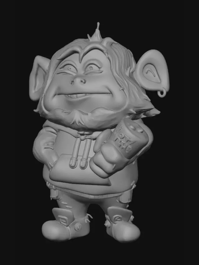 3D model for Yerba Monkey