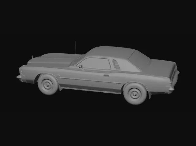 3D model for Burgundy Buick LeSabre