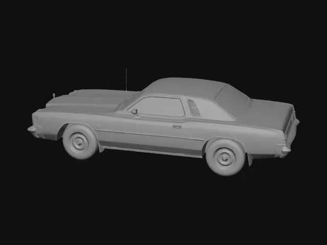 3D model for Burgundy Buick LeSabre