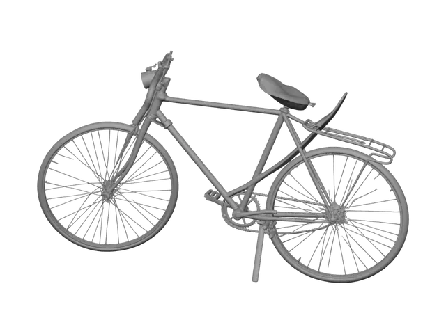3D model for Rusty Bicycle on Display
