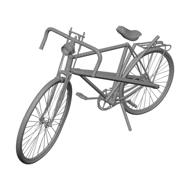 3D model for Rusty Bicycle on Display