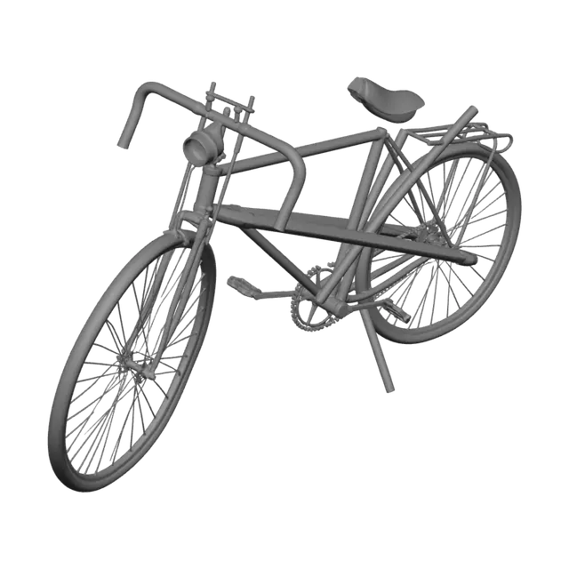 3D model for Rusty Bicycle on Display