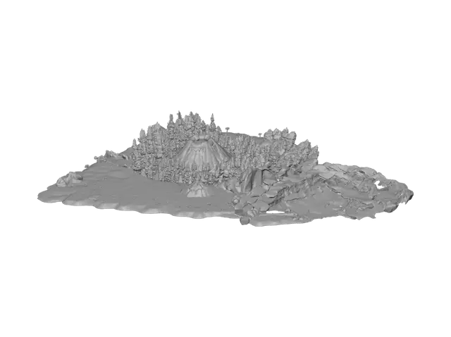 3D model for Volcanic Jungle Isle