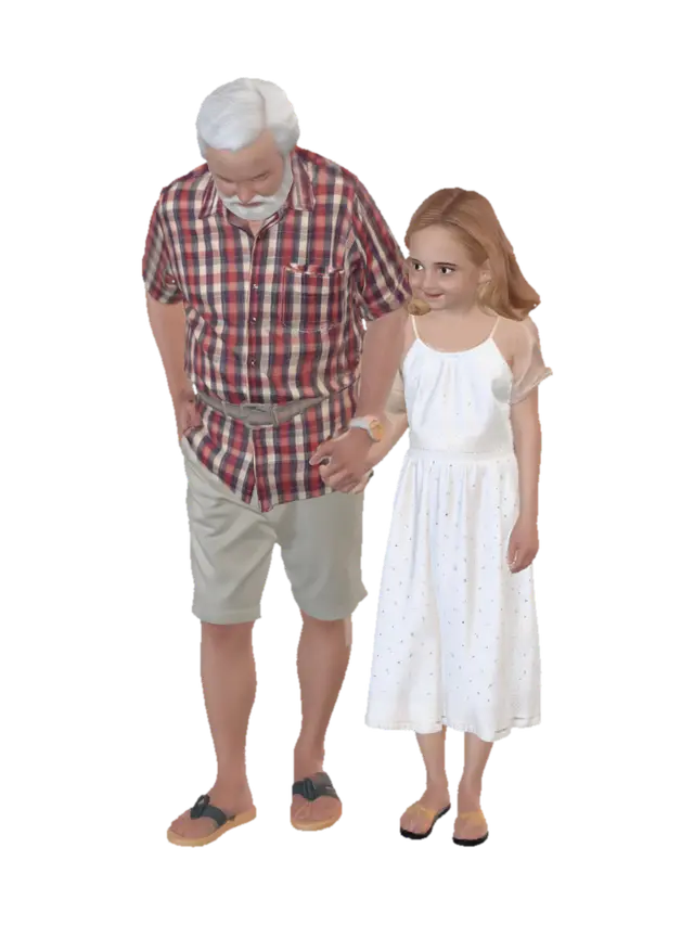 caucasian people. real body proportions. not oversized head. photorealistic.… - Daughter 3D model, vytvořený pomocí AI