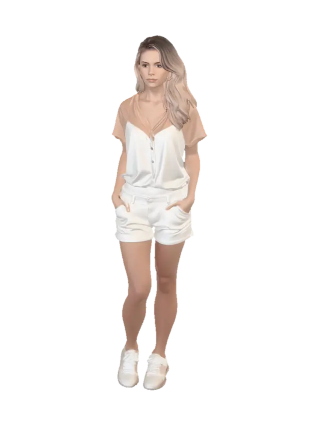 caucasian people. real body proportions. not oversized head. photorealistic.… - Portraits 3D model, vytvořený pomocí AI