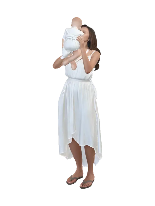 caucasian people. real body proportions. not oversized head. photorealistic. ambient… - Mother 3D model, vytvořený pomocí AI