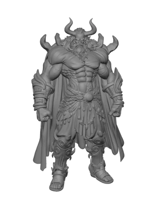 3D model for Icebound Horned Warlord