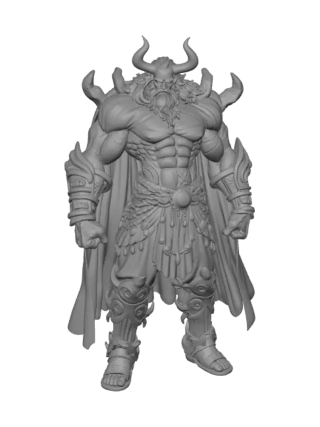 3D model for Icebound Horned Warlord