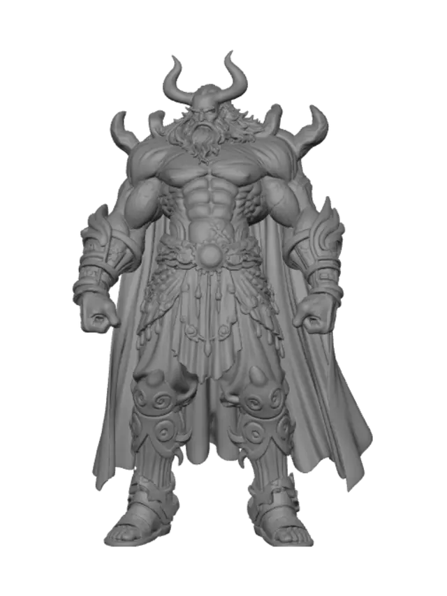 3D model for Icebound Horned Warlord