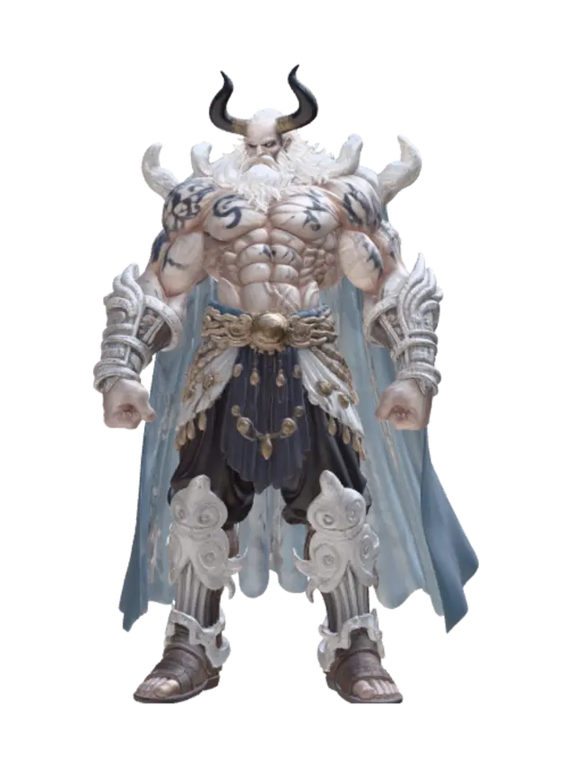 3D model for Icebound Horned Warlord