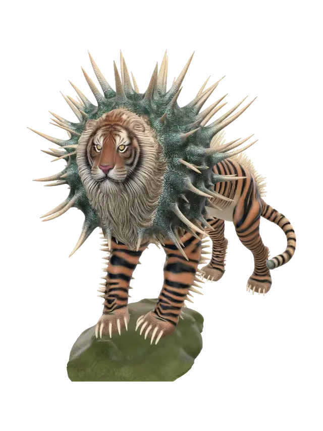 3D model for Spined Tiger