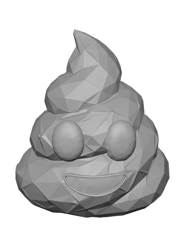 3D model for Crystal Poop Emoji