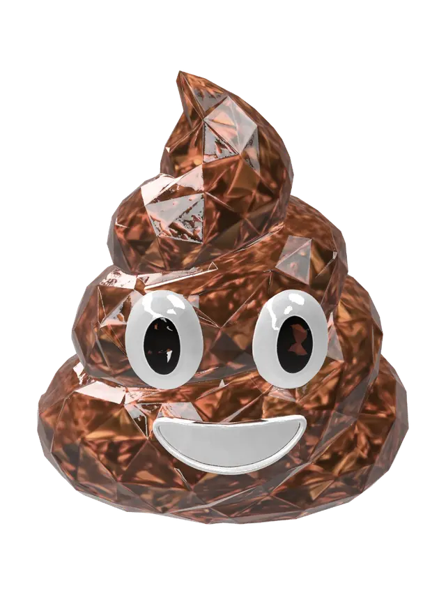 3D model for Crystal Poop Emoji