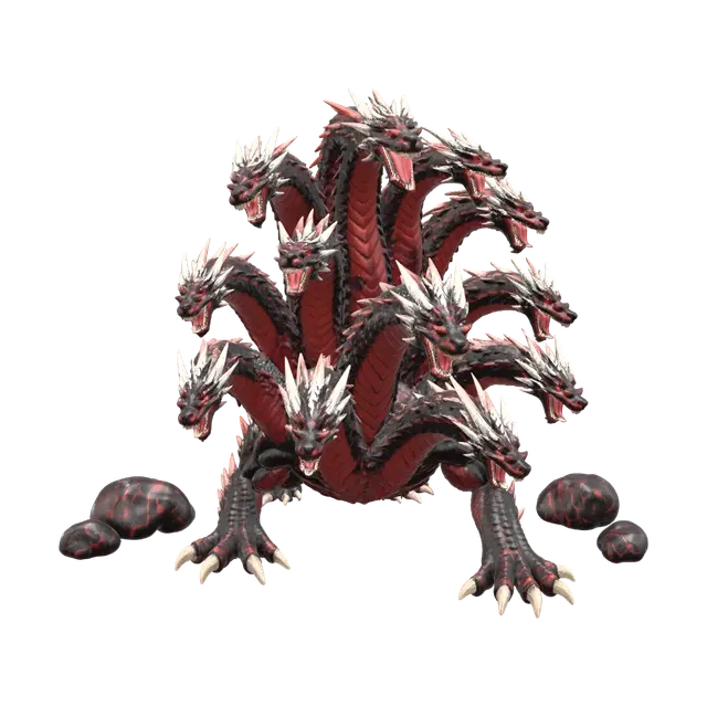 3D model for Crimson Hydra of the Nine Heads