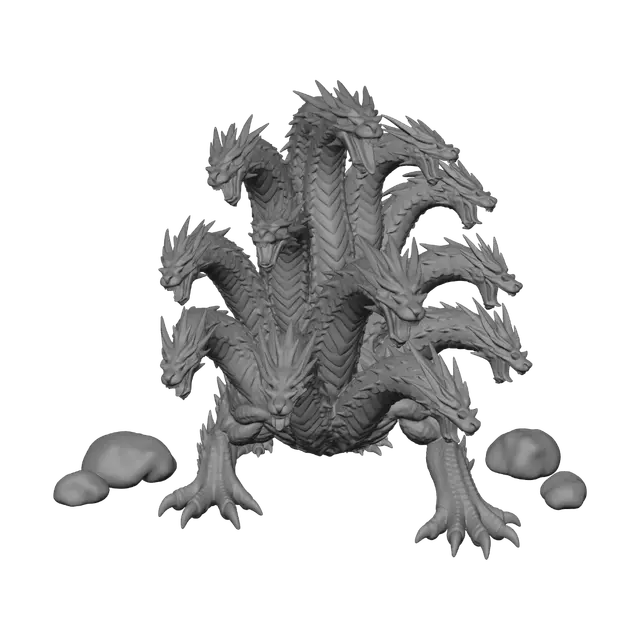 3D model for Crimson Hydra of the Nine Heads