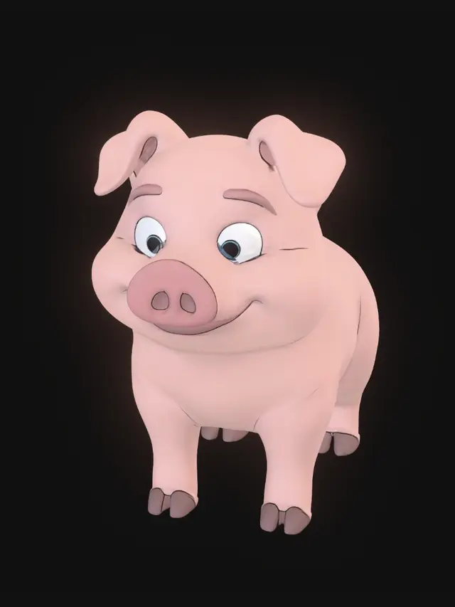 3D model for Pinkie Pig