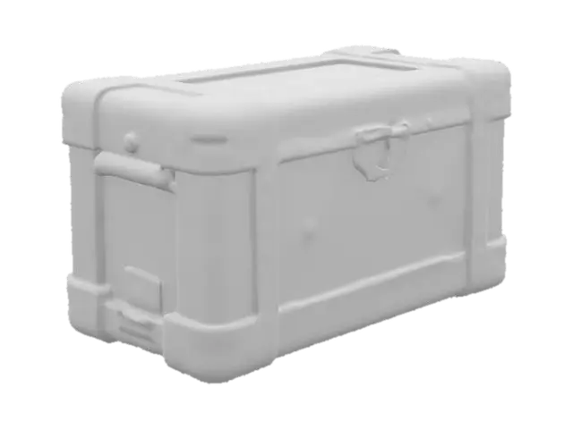 3D model for retro scifi ammo crate