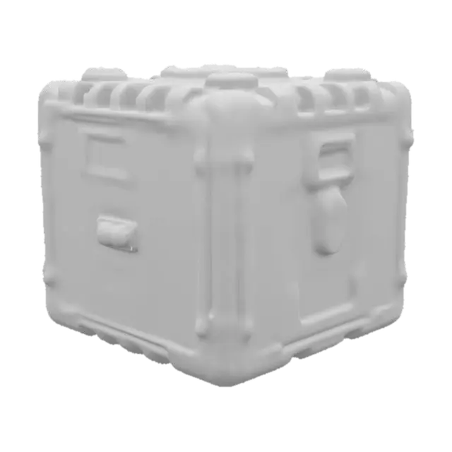 3D model for retro scifi ammo crate