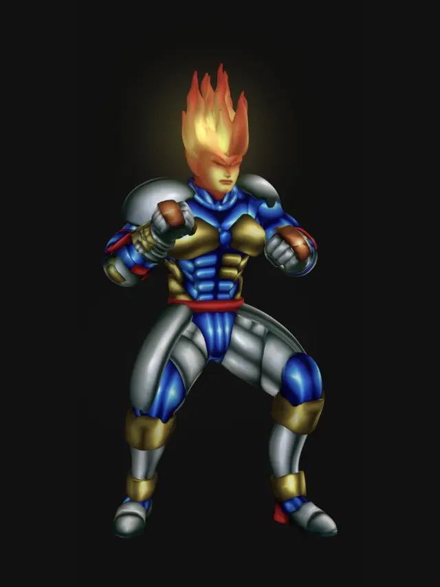 3D model for Flame Knight