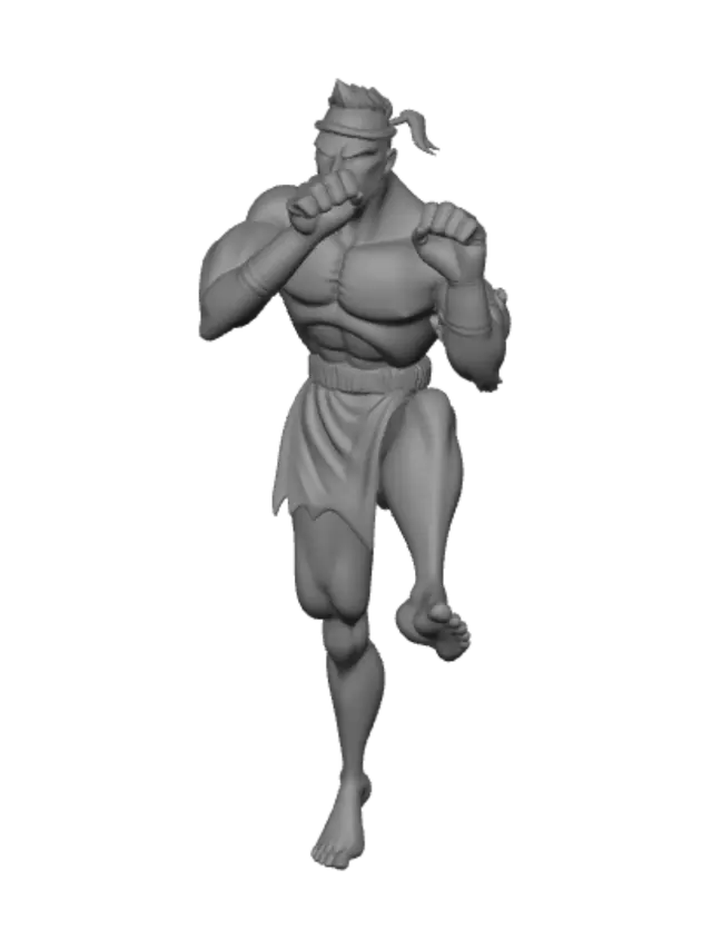 3D model for Jungle Fist Warrior