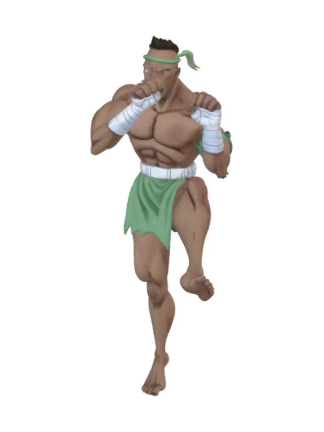 3D model for Jungle Fist Warrior