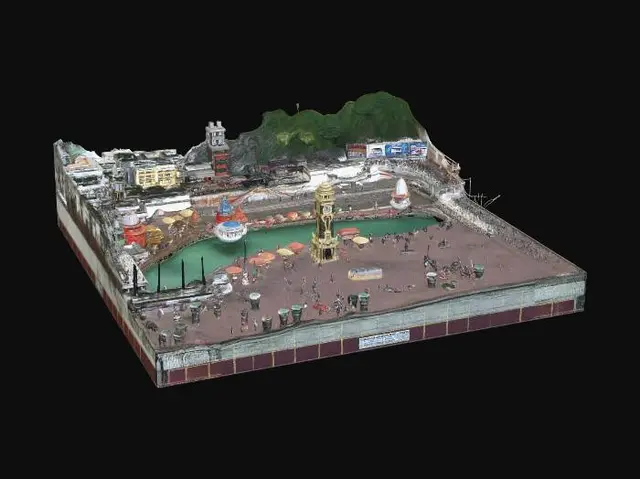 3D model for Riverside Ghat with Clock Tower