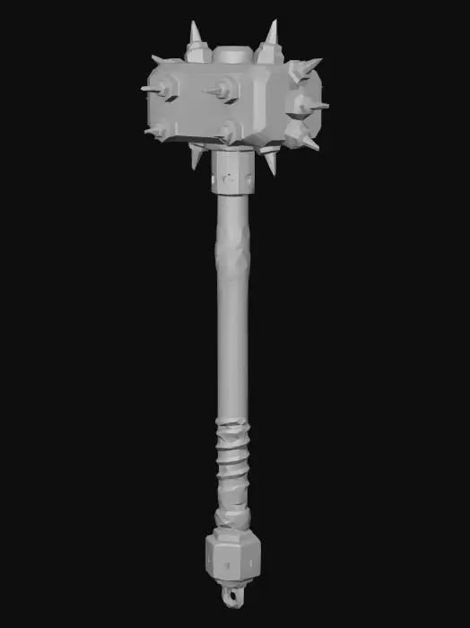 3D model for Spiked Warhammer
