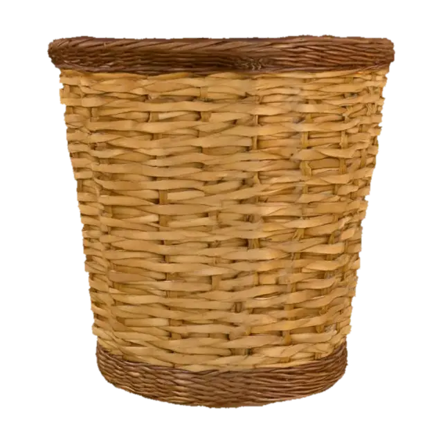 Woven Basket 3D model, vytvořený pomocí AI