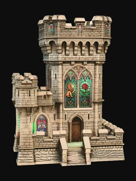 3D model for Stained Glass Fortress