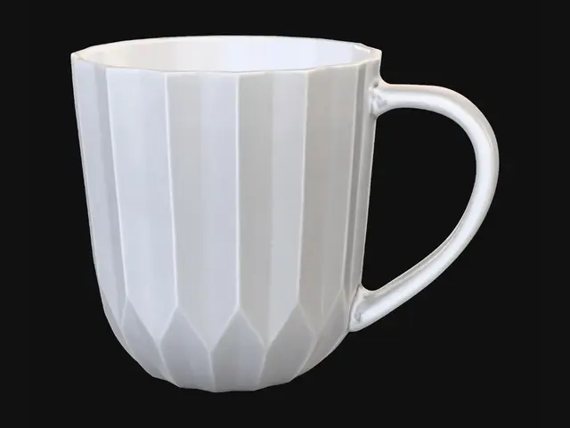 3D model for Faceted White Ceramic Mug