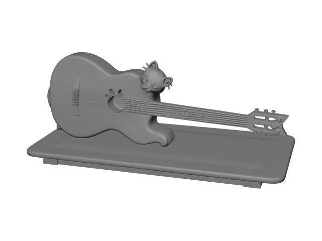 3D model for Samba Cat Guitar