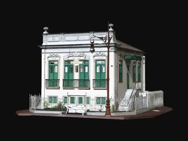 3D model for Green Shuttered Corner House