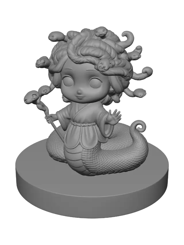 3D model for Pastel Serpent Princess