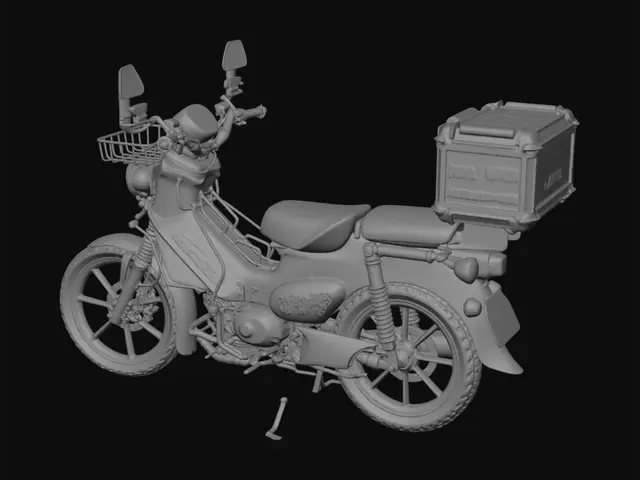 3D model for Honda Cross Cub in a Park
