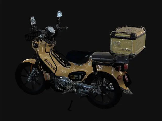 3D model for Honda Cross Cub in a Park
