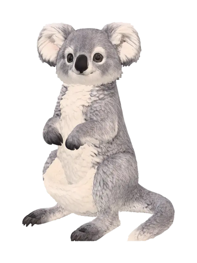 Cuddly Koala Plush - Kangaroo 3D model, vytvořený pomocí AI